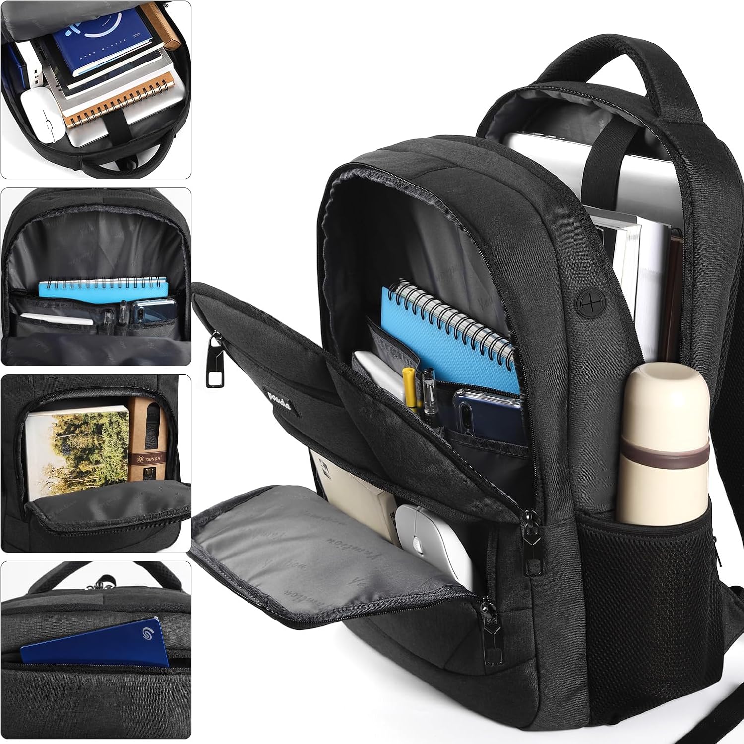 Paude Backpack For Men And Women,School Backpack For Teens,15.6 Inch Laptop Backpack With Usb Charging Port For Business College Travel