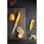VITUER Paring knife, 4PCS Paring knives (4 Knives and 4 Knife cover), 4 Inch Peeling Fruit and Vegetable Knife, Ultra Sharp Kitchen Knives, German Steel, PP Plastic Handle