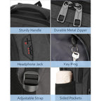 Kadilong School Backpacks For Teen Boys Laptop Backpack Men,Bookbag College Computer Bag With Usb Charging Port For Work Business Middle High School Student,Black