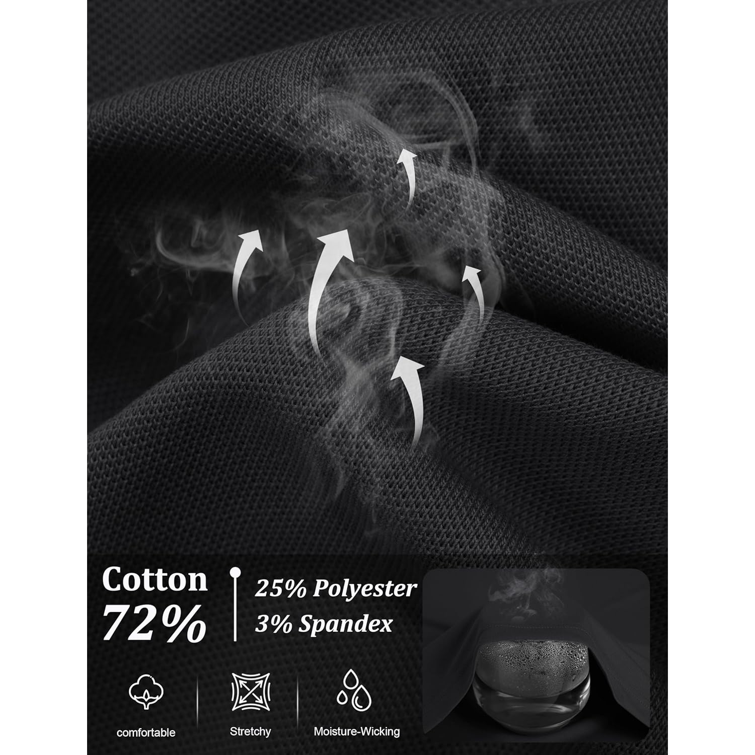 Women's Polo Shirts Cotton 3-Button Short Sleeve Collared Tops Summer Cool Shirt Uniform Casual Shirts