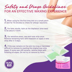 60 PCS Wax Strips for Hair Removal: 40 Body & 20 Facial Hair Removal for Women - Waxing Kit for Women, Face, Eyebrow, Arms, Legs, Chest, Back, Bikini/Brazilian Waxing Strips & 4 Calming Oil Wipes