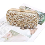 Womens Sparkly Rhinestone Crystal Clutch Bag Glitter Sequin Bridal Purse Evening Handbag For Wedding Party Prom