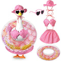 Hawaiian Porch Goose Outfits, 23 Inch Bikini Porch Goose Summer Outfit, Goose Clothes For Cement Goose Outdoor Garden Yard Decor