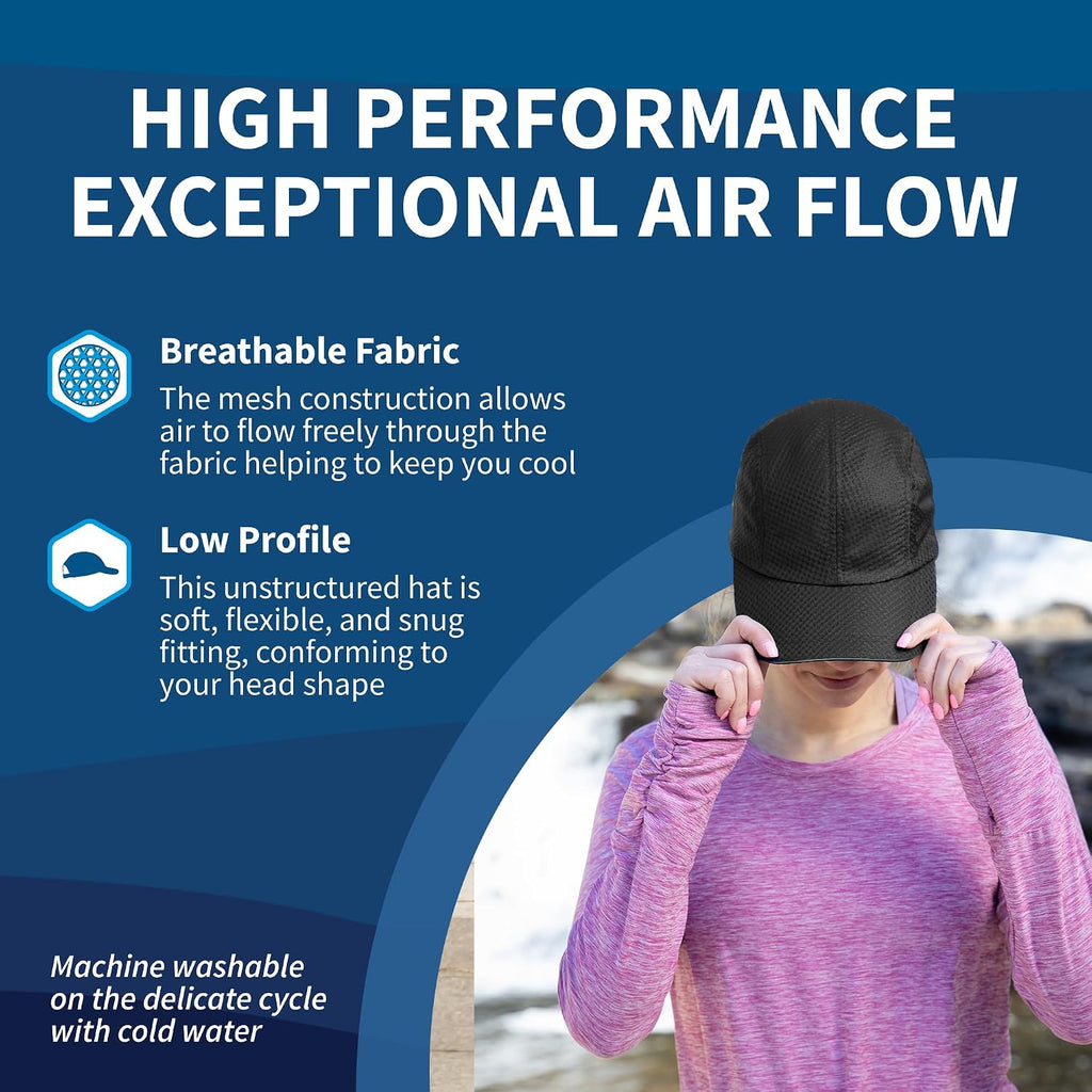 Trailheads Women'S Race Day Performance Running Cap, Lightweight & Quick Drying Mesh Sports Hat With Reflective Trim