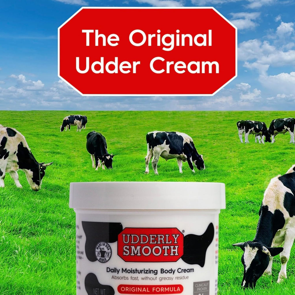 Udderly Smooth Hand (2 Oz) & Body Cream (12 Oz) Bundle, Daily Moisturizer To Hydrate Dry Or Rough Skin, Dermatologist Tested, 3 Items Total