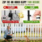 20Ft(L) X 13Inch(H) Animal Barrier Fence - 14 Pack Garden Fence Animal Barrier Garden Border Rustproof Metal No Dig Fence Panels For Dog Rabbit Defense Bottom Blocker For Outdoor Yard Patio