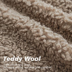 Foindtower Set Of 2 Curly Teddy Wool Pillow Covers Decorative Boucle Textured Lumbar Throw Pillow Faux Fur Pillowcases Sheepskin Cushion Case For Sofa Bedroom Car 12"X20" Khaki