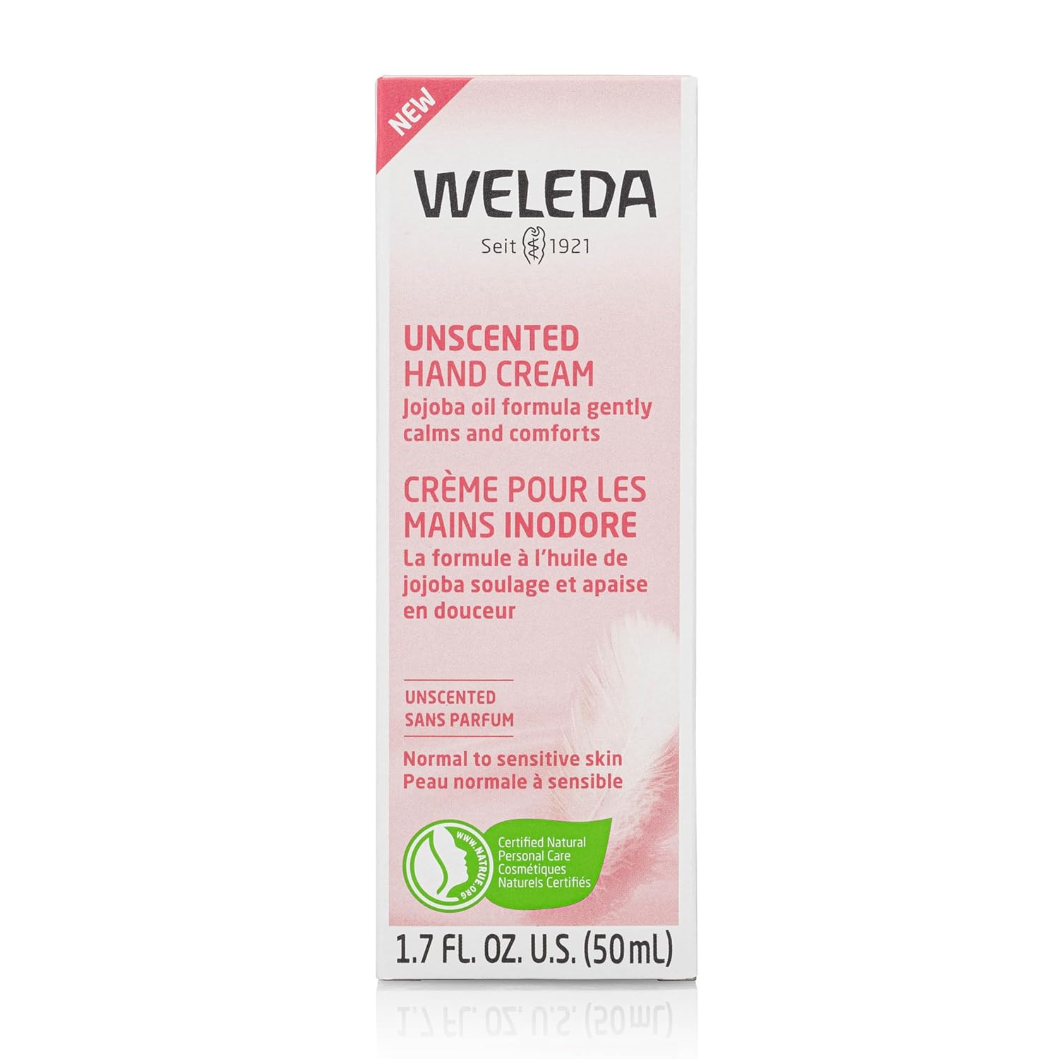 Weleda Unscented Hand Cream, 1.7 Fluid Ounce, Plant Rich Moisturizer with Jojoba, Borage and Coconut Oils
