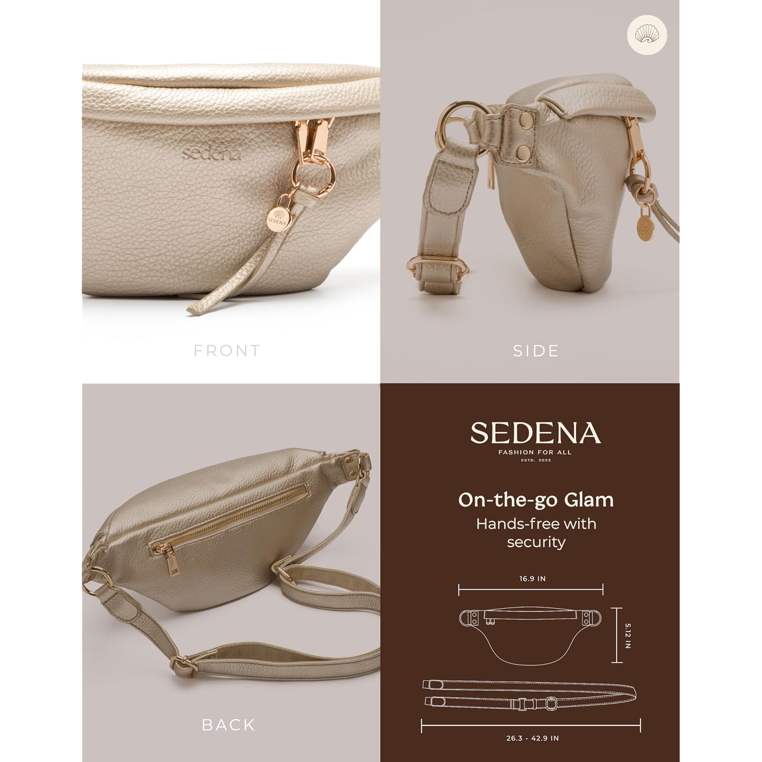 Anti Pickpocket Bag - Rfid Crossbody Bag For Travel, Adjustable Strap Multiple Compartments Anti Theft Crossbody Bags For Women Vegan Travel Size Essentials Crossbody Bags For Women Large Size