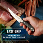 Cutluxe Curved Boning Knife – 6" Boning Knife For Meat Cutting, Filleting – High Carbon German Steel, Full Tang & Ergonomic Handle Design – Artisan Series