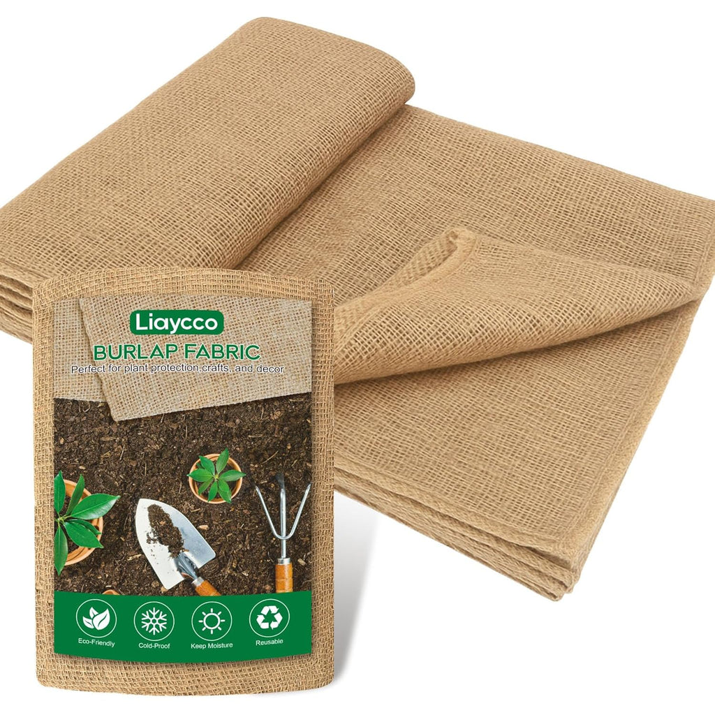 40" X 5 Feet Burlap Fabric Roll – Burlap Fabric By The Yard, Natural Jute Garden Fabric For Diy Crafts, Multipurpose Tree Wrap, Outdoor Plant Cover, Weed Barrier, Landscaping, Rustic Party Decor