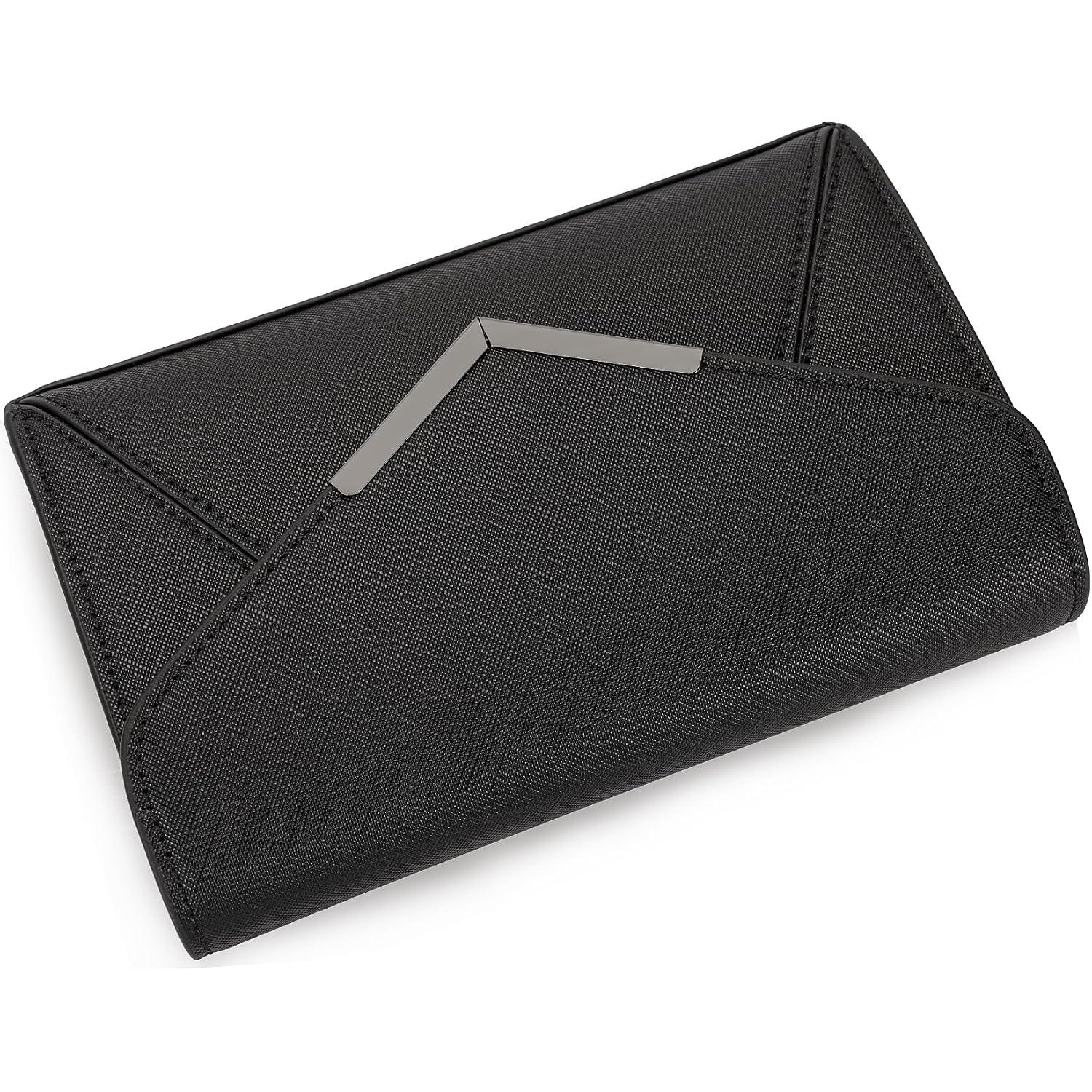Dexmay Women Envelope Clutch Faux Saffiano Leather Evening Handbag Foldover Clutch Bag Formal Dressy Purse