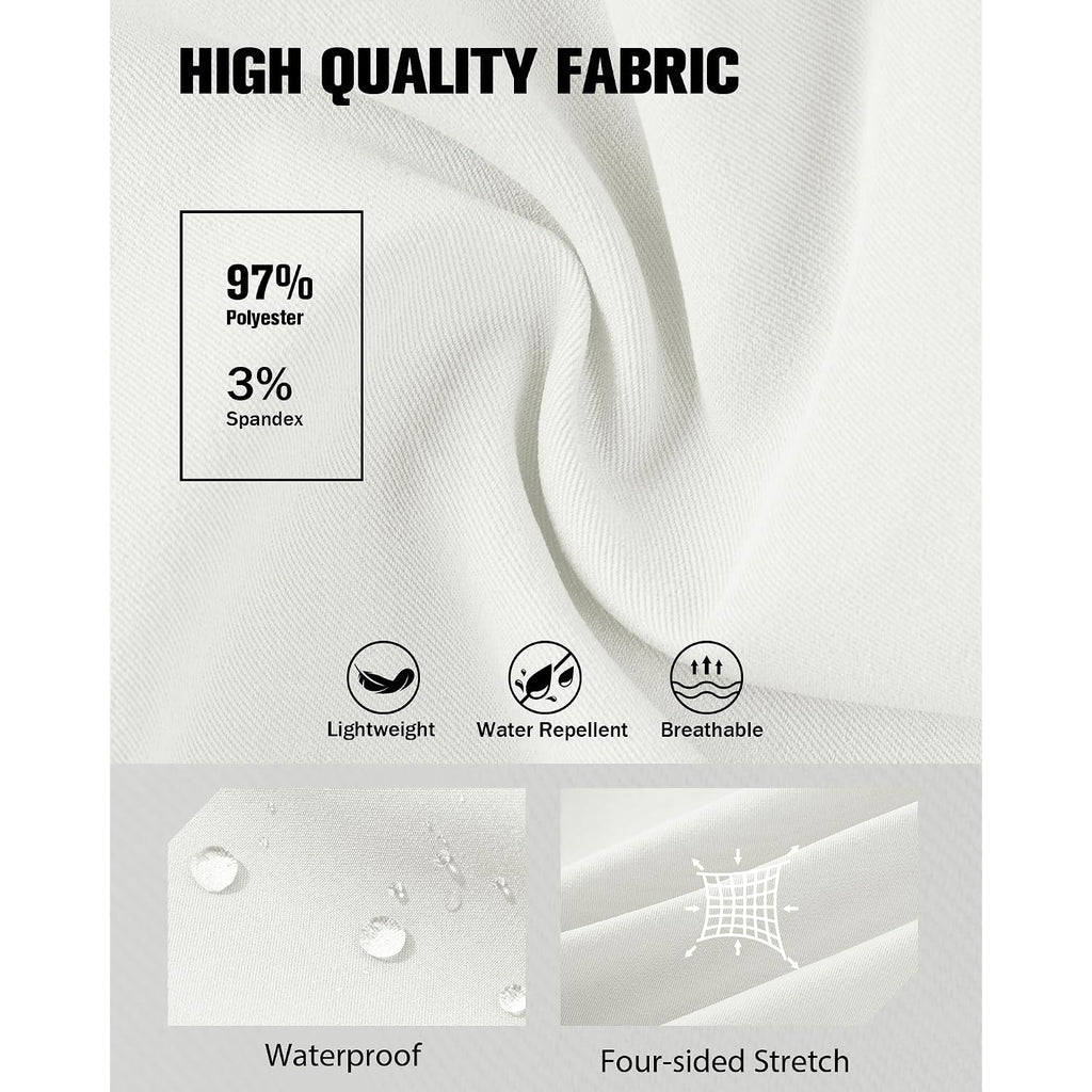 Mens Cargo Shorts Elastic Waist Drawstring Hiking Shorts For Men Stretch Casual Short With 5 Pockets