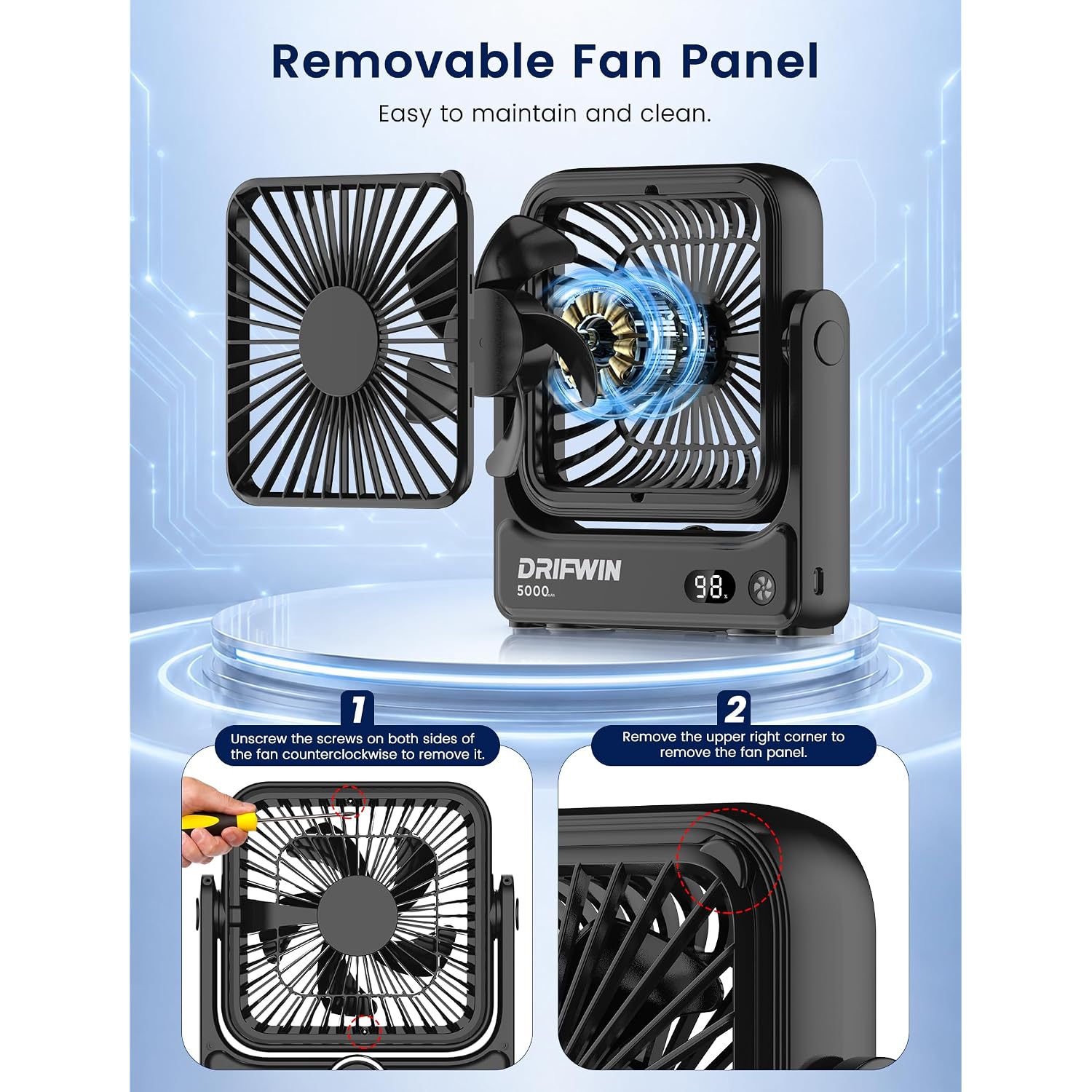 Magnetic Cruise Approved Fan, 5000Mah Ultra-Slim Travel Fan Rechargeable, 4-Speed, Hook Design, Portable Fan For Cruise Ship Cabin, Bedroom Sleeping, Camping, Travel & Cruise Essentials 2026