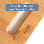 Totally Bamboo 3-Piece Bamboo Cutting Board Set, Wood Cutting Boards for Kitchen, Reversible Chopping Boards in Small, Medium, and Large Sizes
