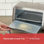 Black+Decker 4-Slice Toaster Oven With Natural Convection, Stainless Steel, To1760Ss (To1760Sst-1)