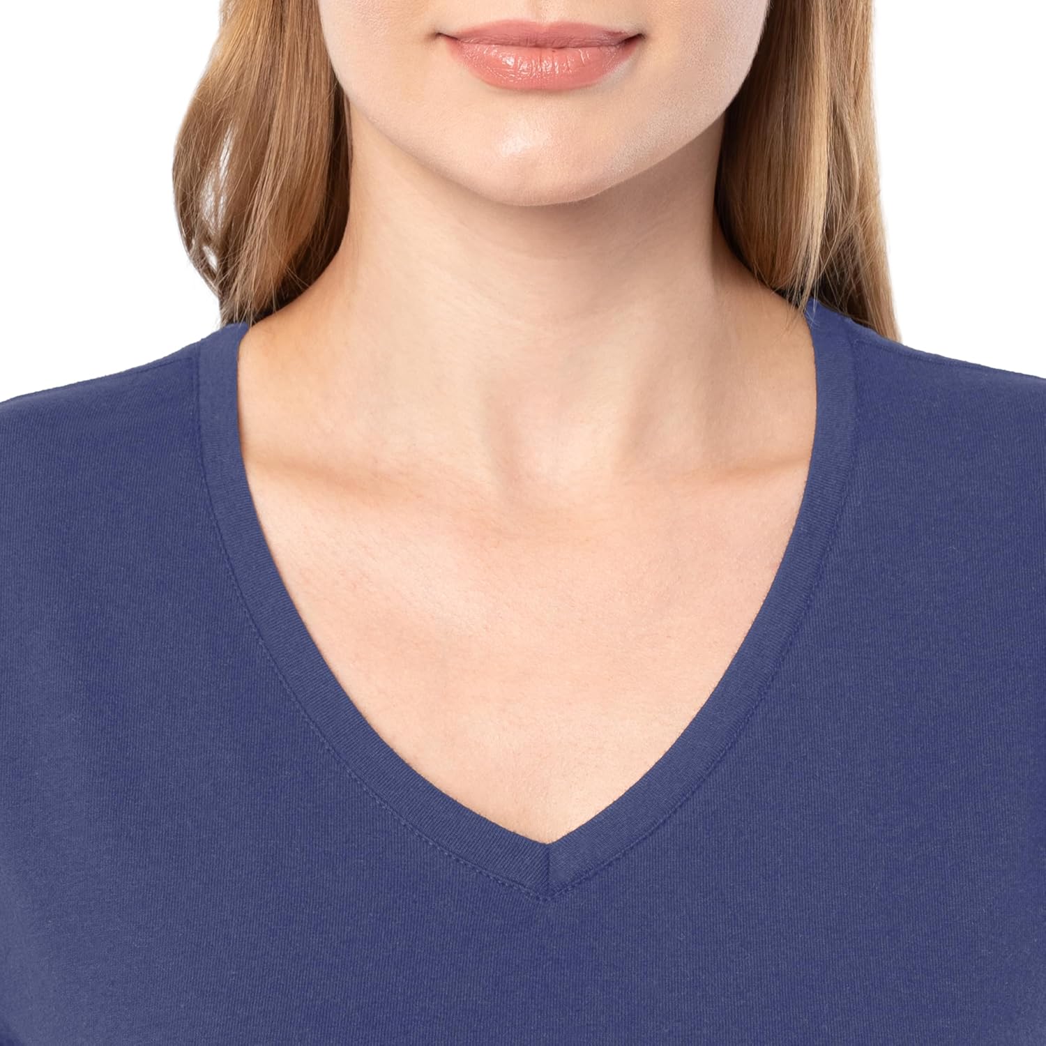 Fruit Of The Loom Women'S Short Sleeve V-Neck T-Shirt, 2 Pack