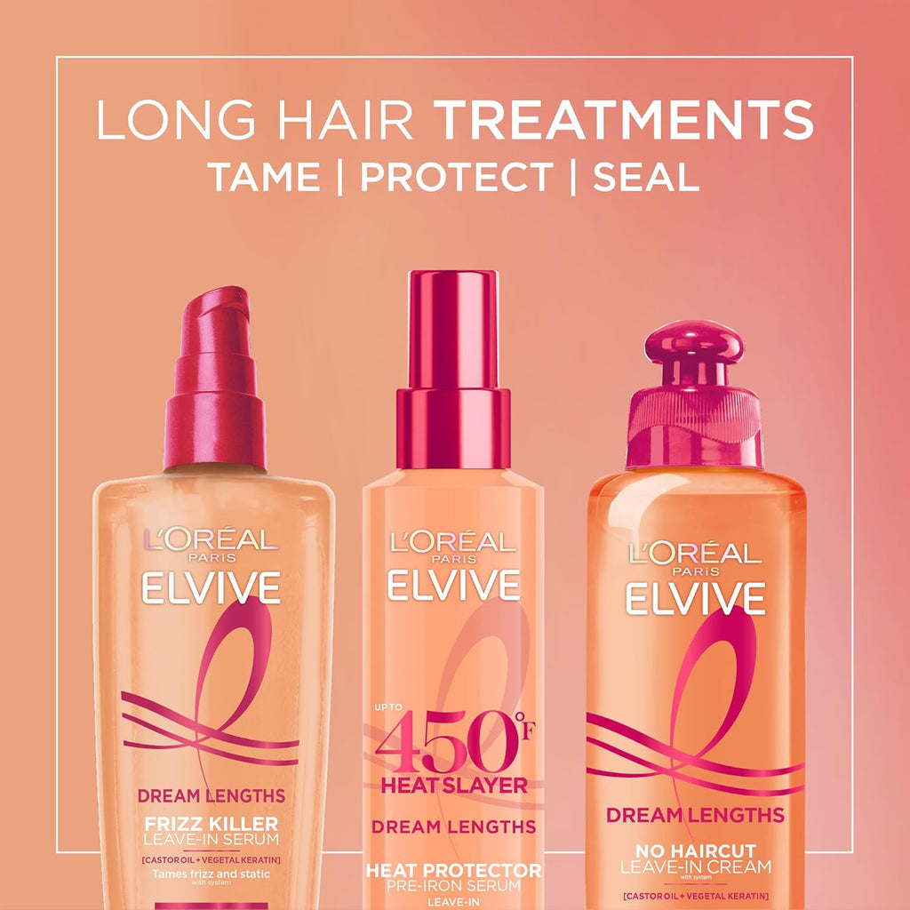 L'Oreal Paris Elvive Dream Lengths No Haircut Cream Leave In Conditioner, 6.8 fl. oz.