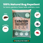 Cedarcide Lawn, Home & Garden Cedar Granules | Repels Fleas, Ants, Spiders & Mosquitoes | Smells Great, Easy To Use | Family & Pet Safe | 2 Bags (16 Lbs)