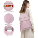 Travel Backpack For Women, Womens Work Backpacks, Backpack Purse, Back Pack For College Girls, Carry-On Travel Backpacks,Pink Bookbag (Light Pink)