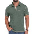 Sailwind Men'S Short Sleeve Polo Shirts Casual Summer Classic Collared Golf Shirt With Pocket