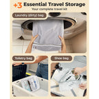 Bagsmart Travel Vacuum Bags For Suitcase & Home, 18 Pack With Wireless Pump | Cordless Pump, Triple-Seal Leak-Proof, 18-Pack 3 Sizes, For Suitcase & Home, With Toiletry Shoe & Laundry Bags
