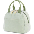 Bluboon Lunch Box For Women Cute Lunch Bag Reusable Insulated Lunch Bags Large Capacity Lunchbox Cooler For Work Picnic Or Travel Gifts (A Sage Green White Stripes, 10 X 7.5 X 8 Inches)