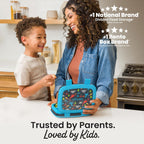 Bentgo Kids Prints Leak-Proof, 5-Compartment Bento-Style Kids Lunch Box - Ideal Portion Sizes For Ages 3-7, Durable, Drop-Proof, Dishwasher Safe, & Pfas & Bpa-Free Materials (Dinosaur)