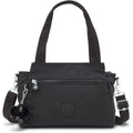 Kipling Womens Elysia Bag, Lightweight, Multi-Compartment Magnetic Snap Pockets, Shoulder Crossbody Bag, Black Noir, 11.5 L X 9 H X 5 D Us
