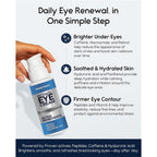 Under Eye Cream For Puffiness And Bags Under Eyes - Eye Bags Treatment For Men & Women - Anti Wrinkle Cream For Dark Circles, Baggy Eyes Treatment For Women With Retinol, Hyaluronic Acid & Caffeine