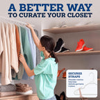Clothes Hangers - White, Plastic Hangers 50 Pack For Shirts, Dresses, And Pants - Durable, Flexible Plastic Clothing Hangers