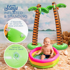 4E'S Novelty 2 Pack Giant Inflatable Palm Trees 6 Ft Tall - Palm Tree Blow Up For Tropical Seaside Inflate Trees Party Decorations, Summer Beach Tree Party, Beach Decoration Plant Birthday Supplies