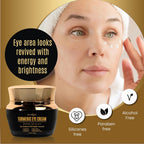 Vitamin C + Turmeric Eye Cream For Dark Circles & Puffiness - Hydrating & Moisturizing Under Eye Cream For Fine Lines & Bags - Reduce Dark Spots And Wrinkles For A Fresh Look - 1.7 Fl Oz