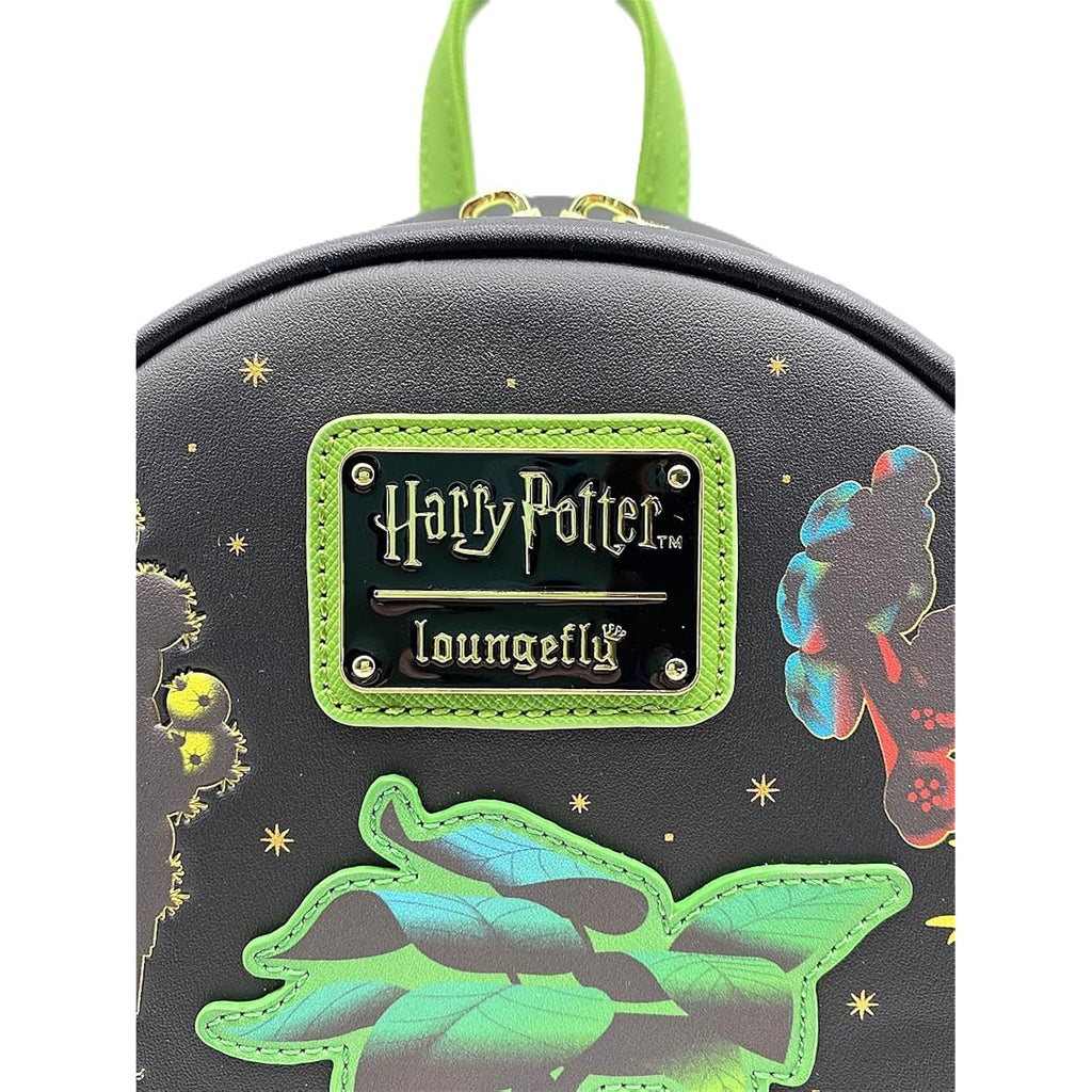 Loungefly Harry Potter Herbology Mini Backpack Mandrake Magical Plants Womens Double Strap Shoulder Bag