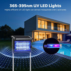 Solar Bug Zapper Outdoor, 4500V Mosquito Zapper Fly Trap For Patio | 10W Solar Panel, Ipx5 Waterproof, Auto Mode, Solar Powered, Usb C Charging, Electric Rechargeable Mosquito Killer For Garden