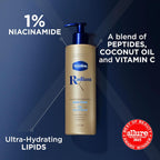Vaseline Radiant X Even Tone Nourishing Body Lotion With 1% Niacinamide, Coconut Oil, Vitamin C, & Peptides 11 Oz