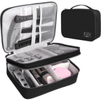 Barber Case Barber Tool Bags Barber Clipper Bag Barber Cases For Clippers And Supplies Professional Barber Accessories Kit Hair Cutting Scissors Storage Bag Shaving Kits (Black)