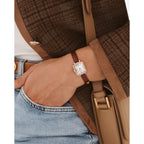 Lola Rose Dainty Watch For Women: Mother Of Pearl Dial, Genuine Leather Strap, Wrapped By Stylish Gift Box - Vintage Present For Small Wrists