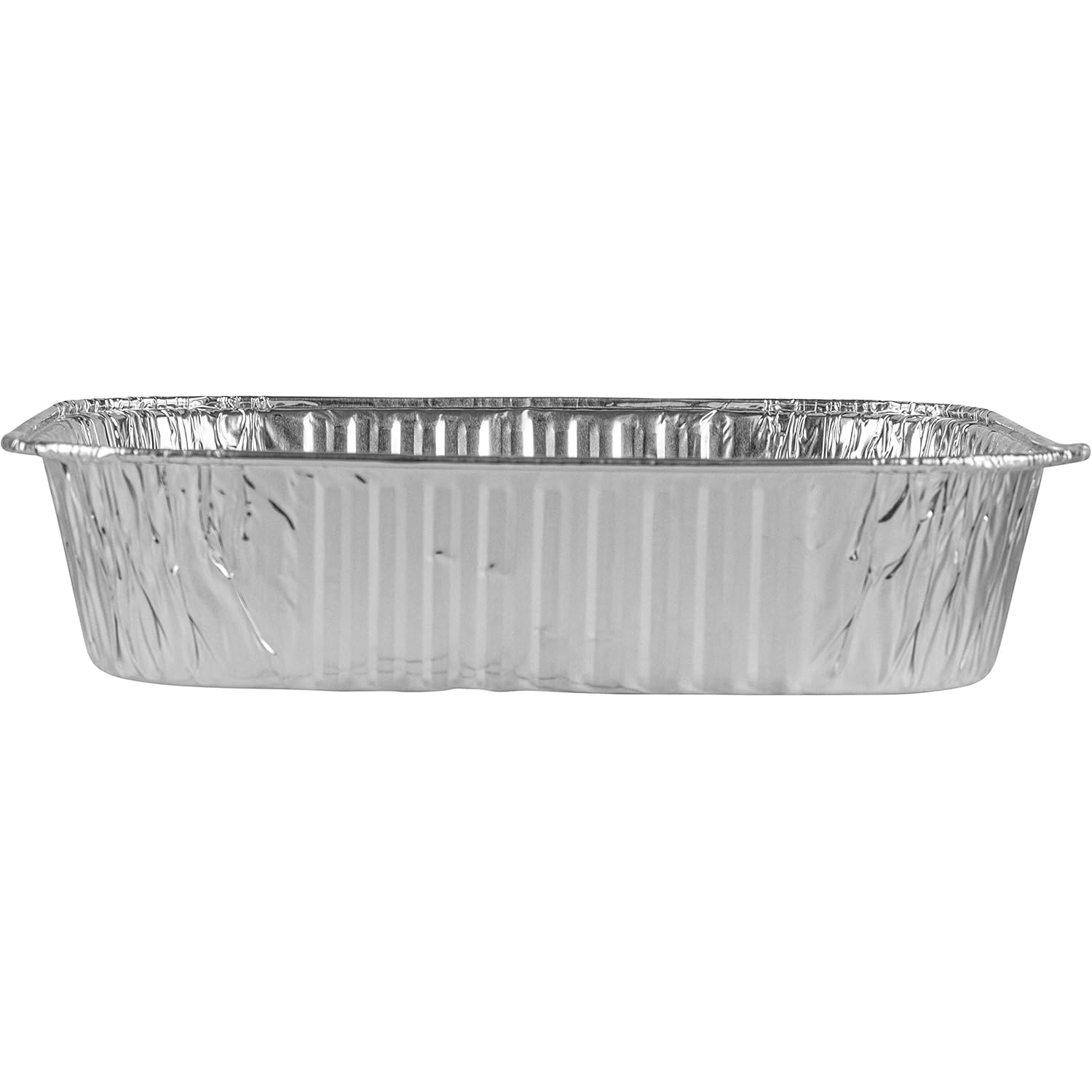 PLASTICPRO Disposable 8'' X 8'' X 2'' Inch Square Aluminum Tin Foil Baking Pans Bakeware - Cookware Perfect for Baking Cakes, Breads, Brownies, Bread, Meatloaf, Lasagna, Pack of 10