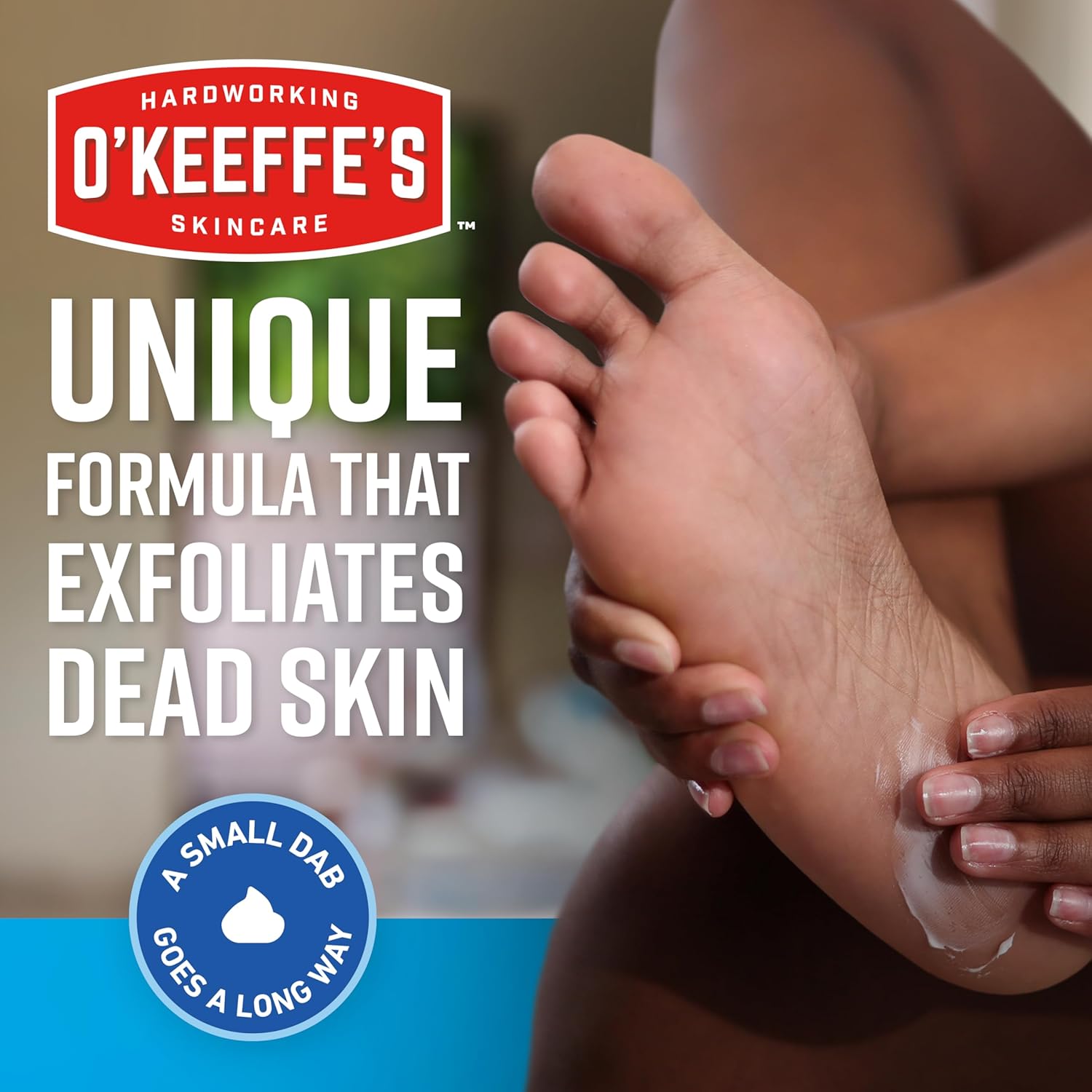O'Keeffe's for Healthy Feet Intense Renewal Cream with Urea & Alpha Hydroxy Acid - 3 oz Tube (1 Pack) - Chemically Exfoliates and Softens Extremely Callused, Dry Feet