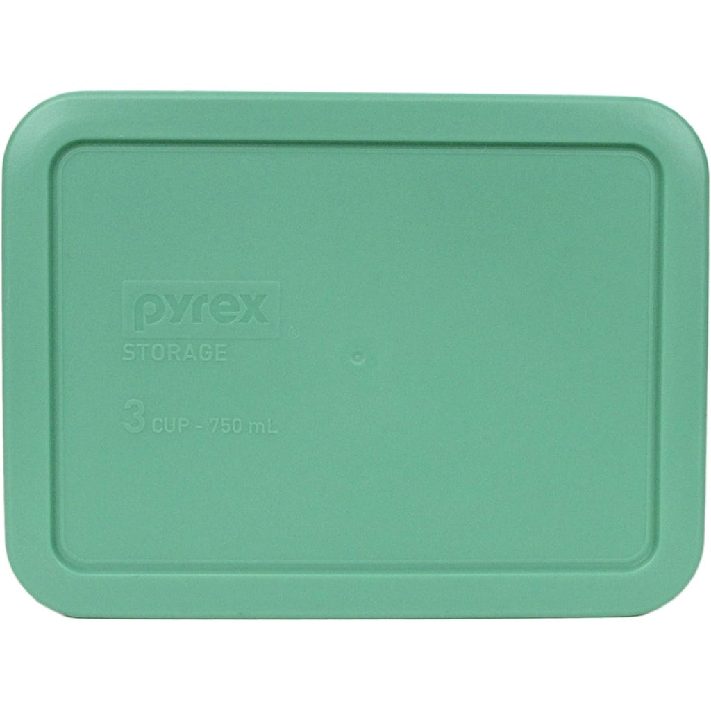 Pyrex 7210-PC 3-Cup Light Green Food Storage Replacement Lid (2-Pack) - Made in USA
