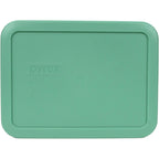 Pyrex 7210-PC 3-Cup Light Green Food Storage Replacement Lid (2-Pack) - Made in USA