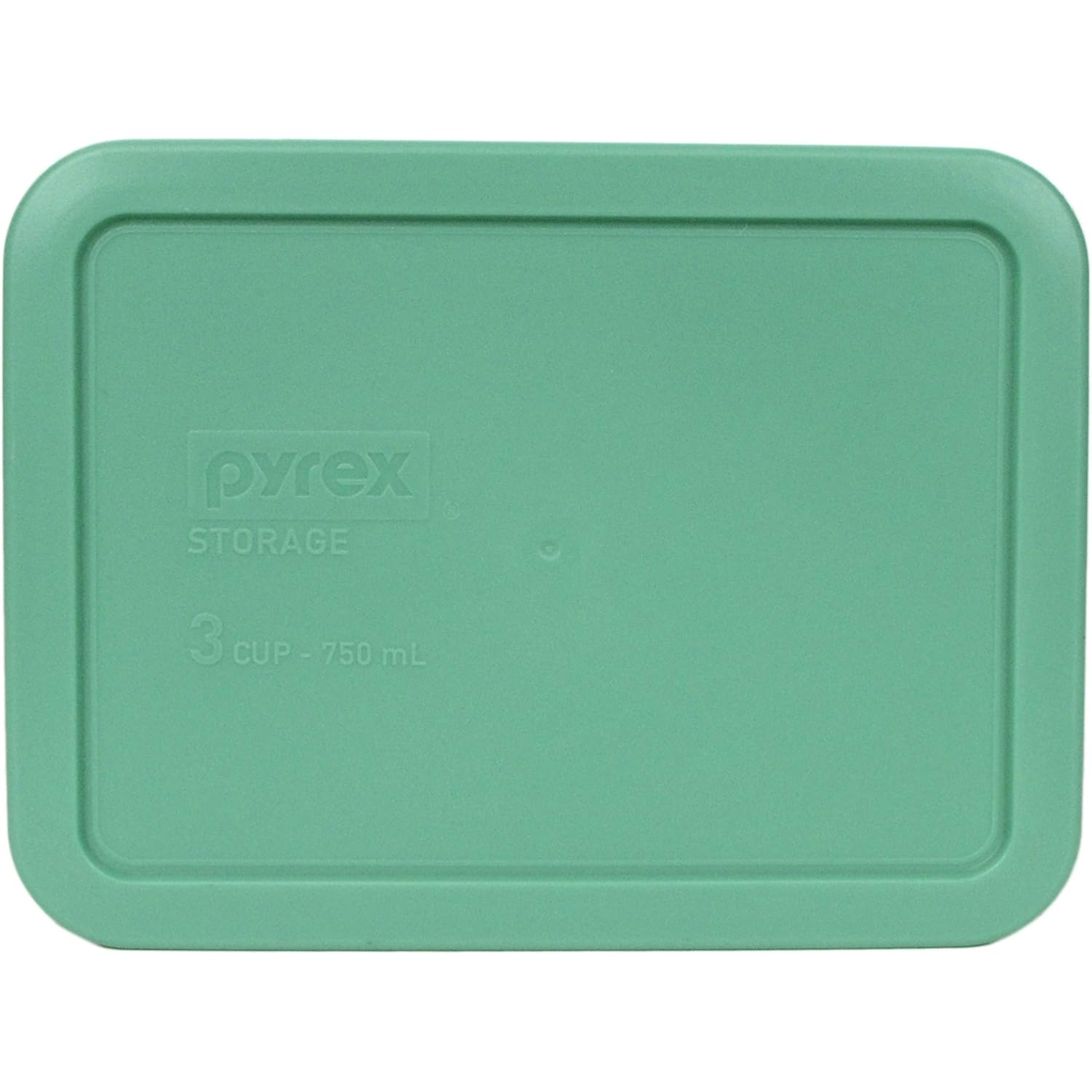 Pyrex 7210-PC 3-Cup Light Green Food Storage Replacement Lid (2-Pack) - Made in USA