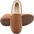 Men'S Slippers Indoor Outdoor Warm Soft Plush Memory Foam House Slippers For Men Comfortable Bedroom Moccasin Slipper Non-Slip