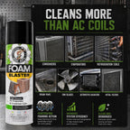 Leak Saver Foam Blaster Ac Coil Cleaner Foam Spray | Hvac Coil Cleaner For Ac Unit | Professional Deep-Penetrating Formula For Evaporator (No Rinse) & Condenser (Light Rinse)
