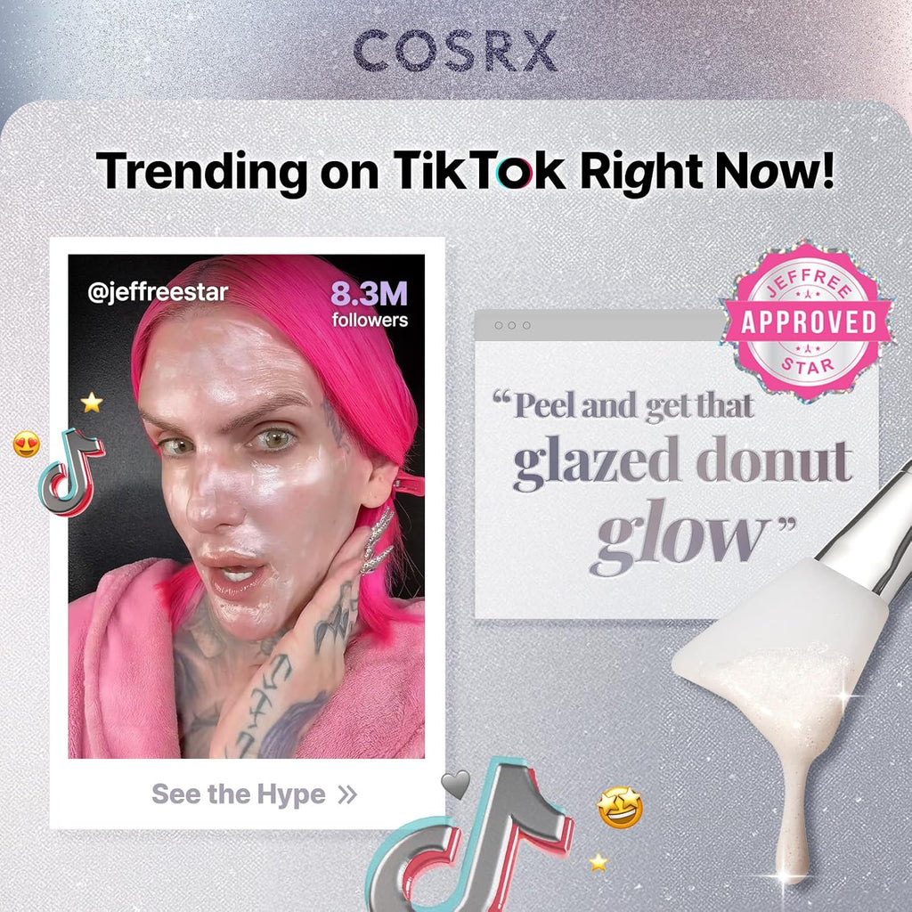 COSRX PDRN EXOSOME Glaze Wrapping Mask with SALMON DNA PDRN, Instant Glow, Easy Peel-Off Overnight Mask for Glass Skin, Firmness, Elasticity & Skin Texture Care, Mothers day gifts Korean Skin Care