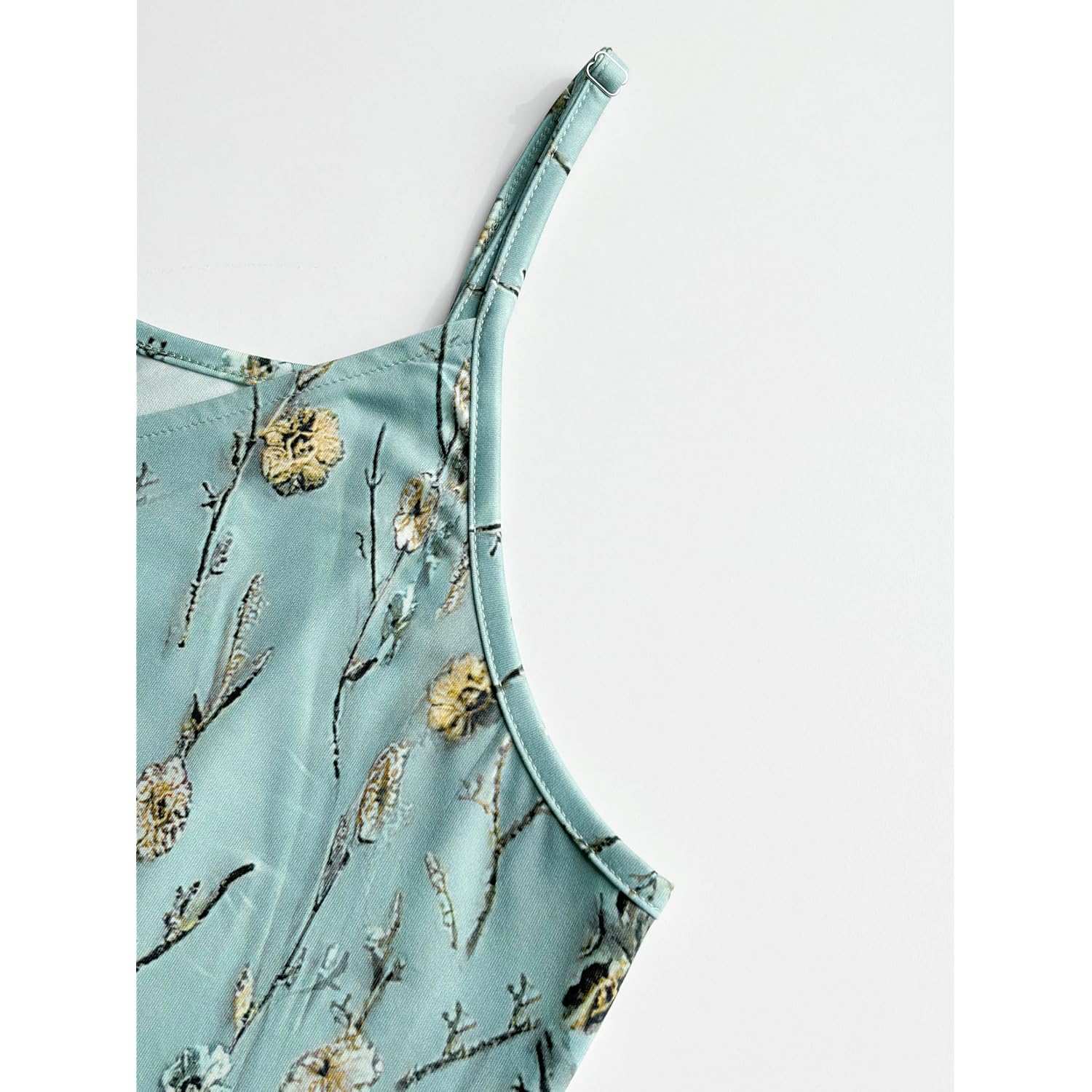Loz 2 Piece Sets For Women Summer Maxi Dresses Sleeveless Spaghetti Strap Floral Dresses With Sheer Cardigan Matching Sets