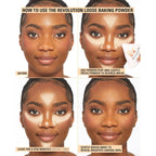 Revolution, Loose Baking Powder, Makeup Setting Powder, Long-Lasting Coverage, Mattifies & Reduces Shine, Translucent, 1.12 oz