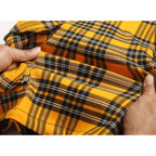 Novocct Cargo Short For Men 10" Inseam Relaxed Fit Plaid Outdoor Hiking Work Stretch Cotton Casual Shorts With Multi-Pocket