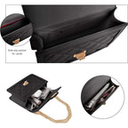 SG SUGU Small Quilted Crossbody Bag, Trendy Designer Mini Shoulder Bag, Phone Wallet Purse for Women